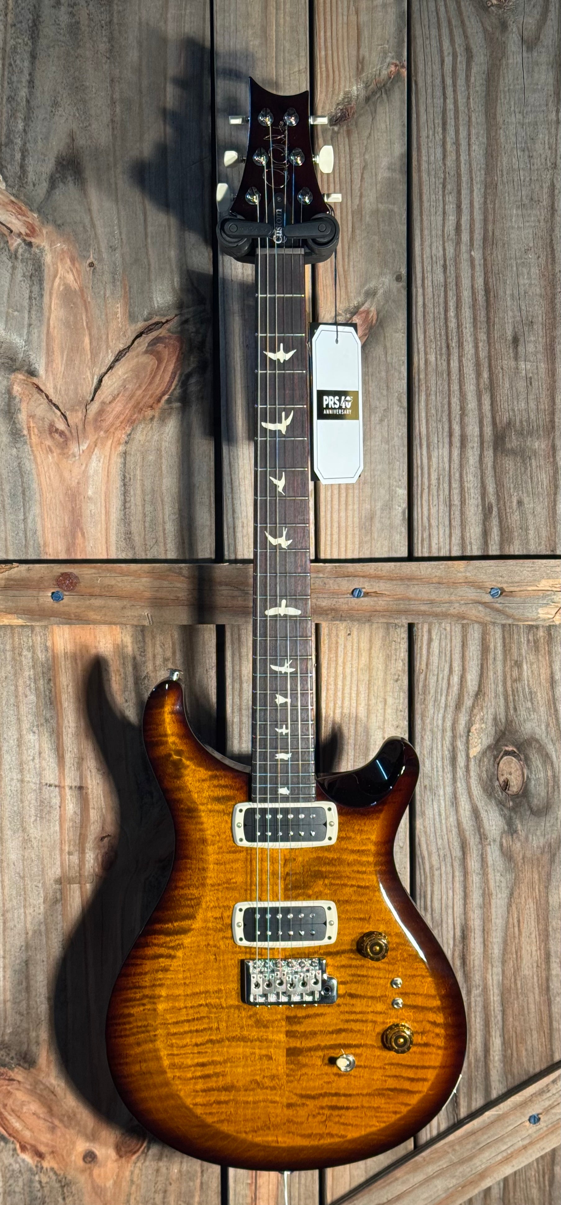 PRS S2 Custom 24-08, Black Amber, Pattern Thin