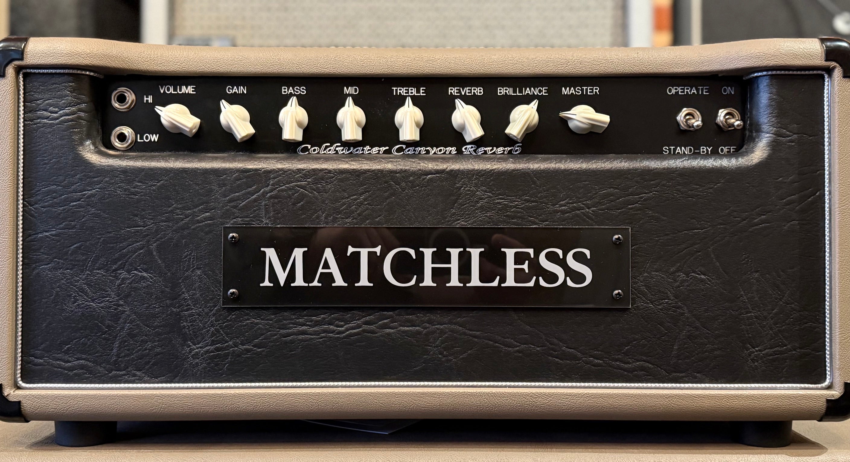 Matchless Coldwater Canyon 40 Head w/ Reverb, Cappucino / Black