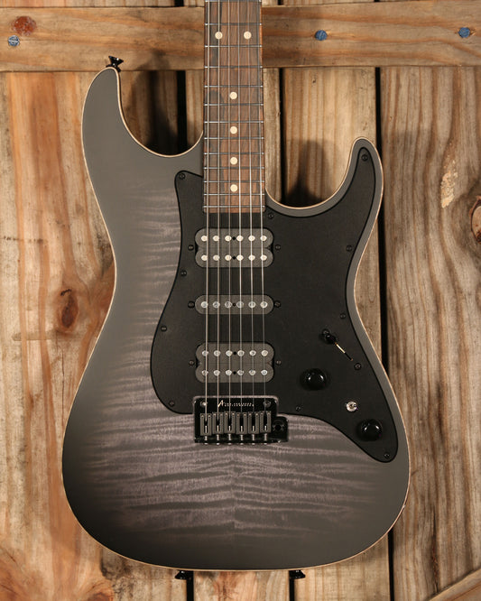 Tom Anderson Drop Top Classic Hollow, Satin Transparent Black Burst