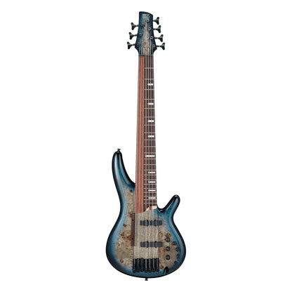 Ibanez SRAS7, 7-String Electric Bass, Cosmic Blue Starburst