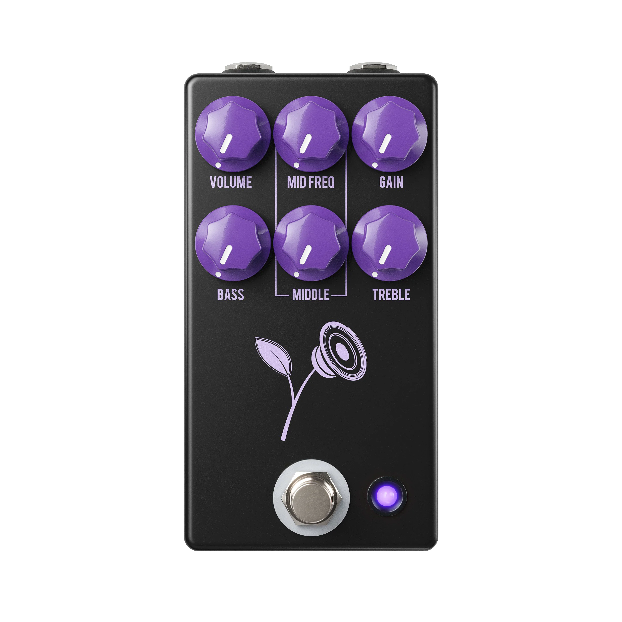 JHS Violet, Lari Basilio Signature Distortion Pedal - Black