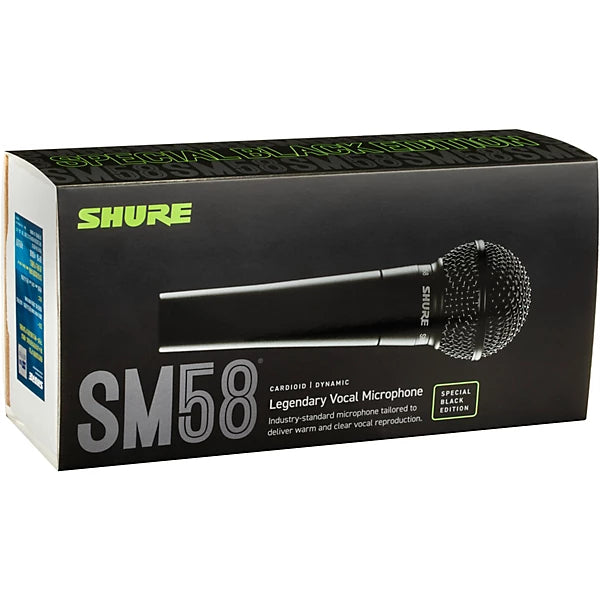 Shure SM58 Special Black Edition Cardioid Dynamic Wired Microphone
