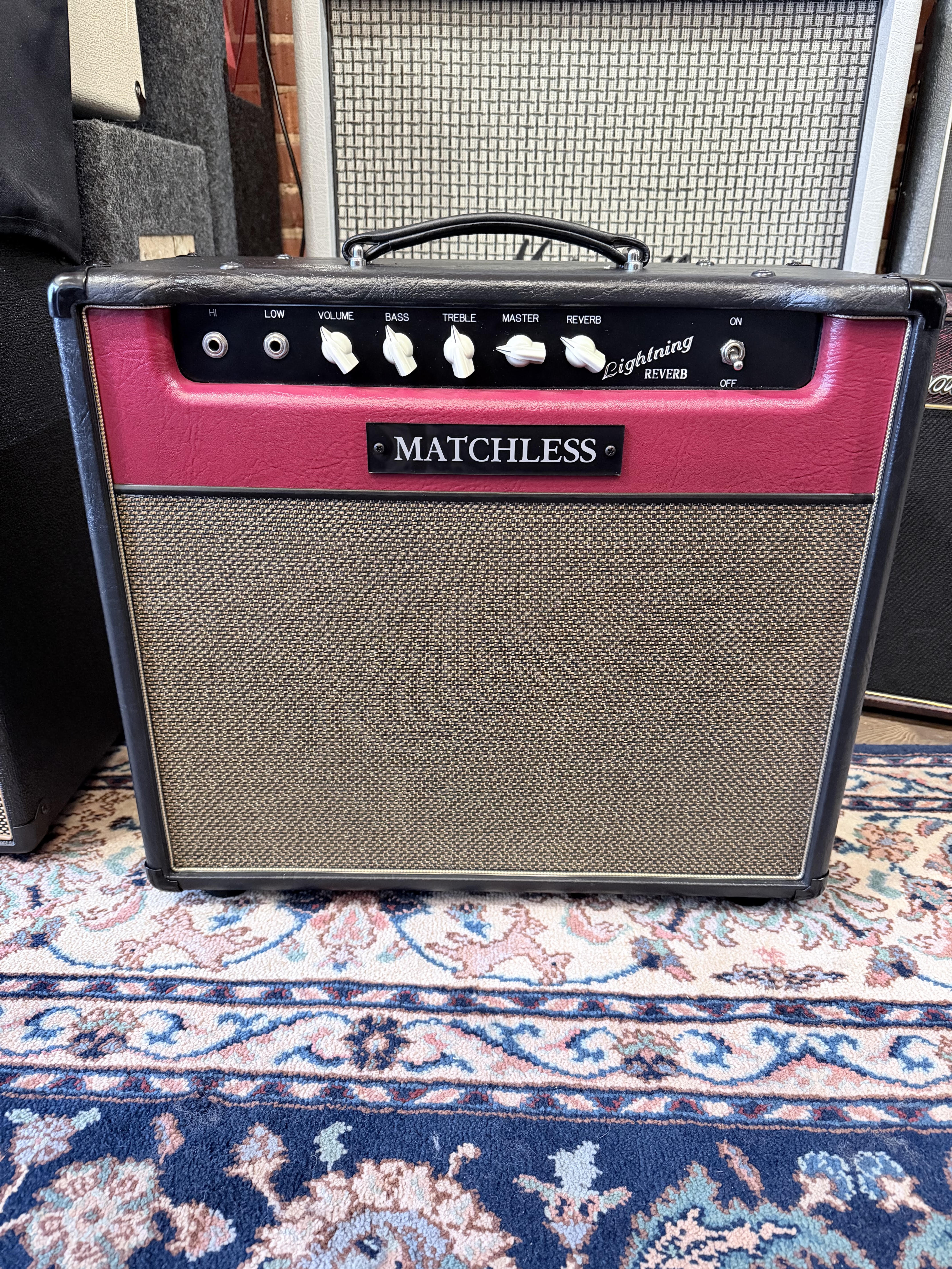 Matchless Amplifiers | Lightning 1x12 Combo w/ Reverb | Black, Red, Gold Grille