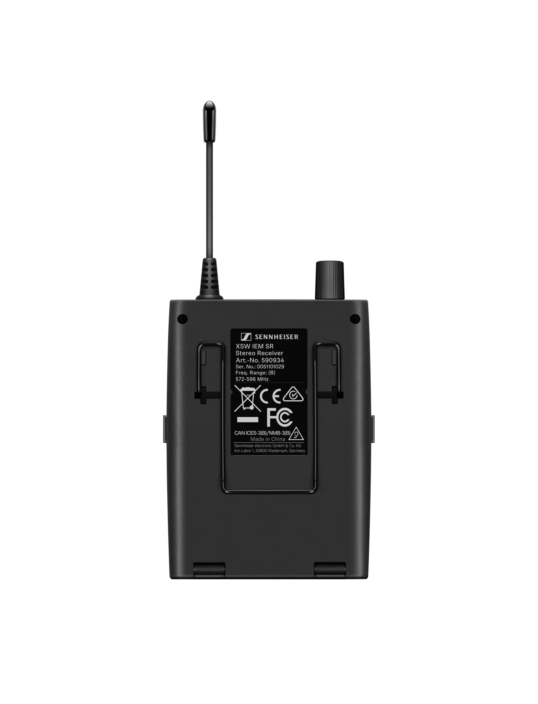 Sennheiser XSW IEM EK (A) Stereo Bodypack Wireless Receiver with IE 4 IEMs