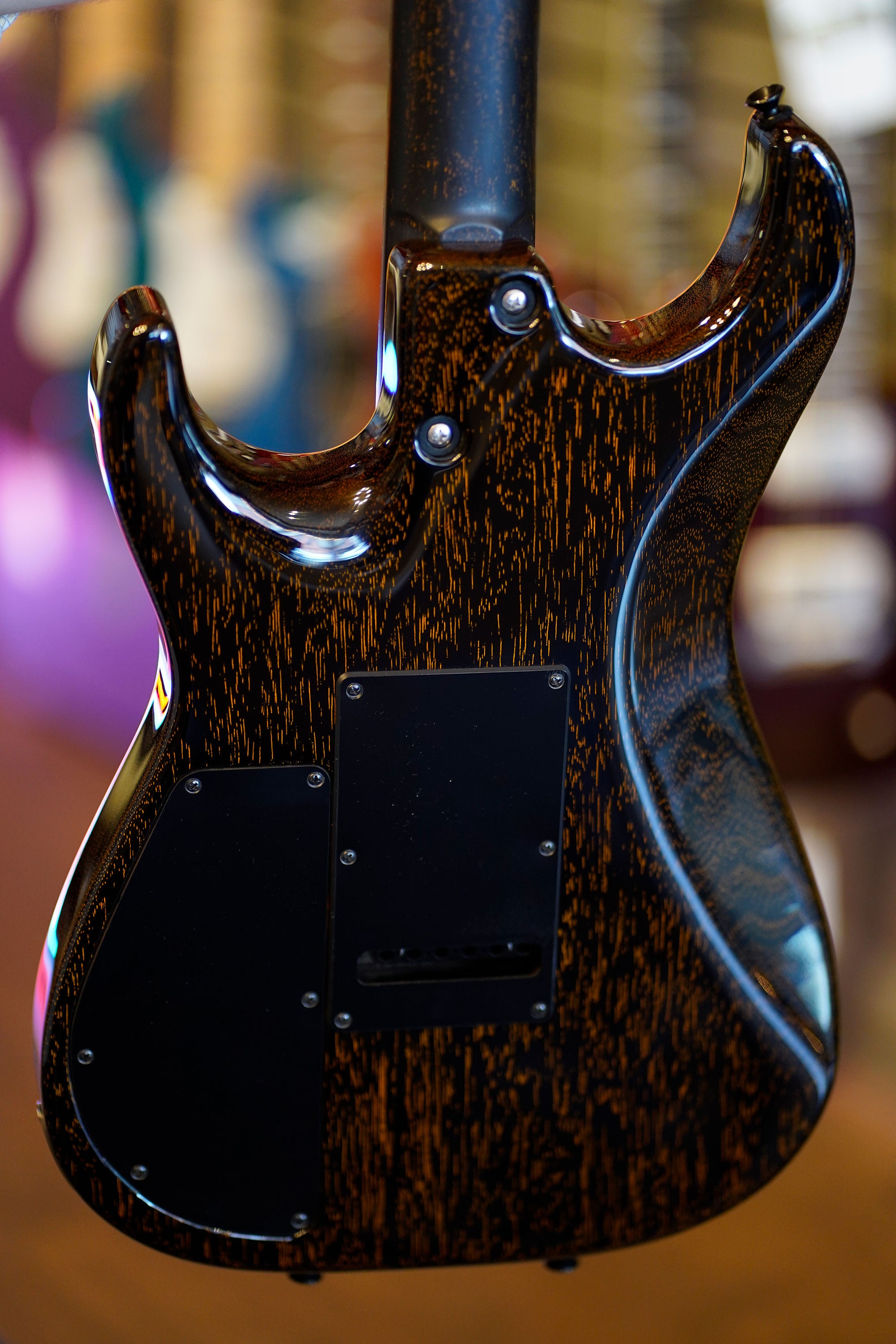 Tom Anderson Cobra S Hollow, Natural Black to Orange Burst