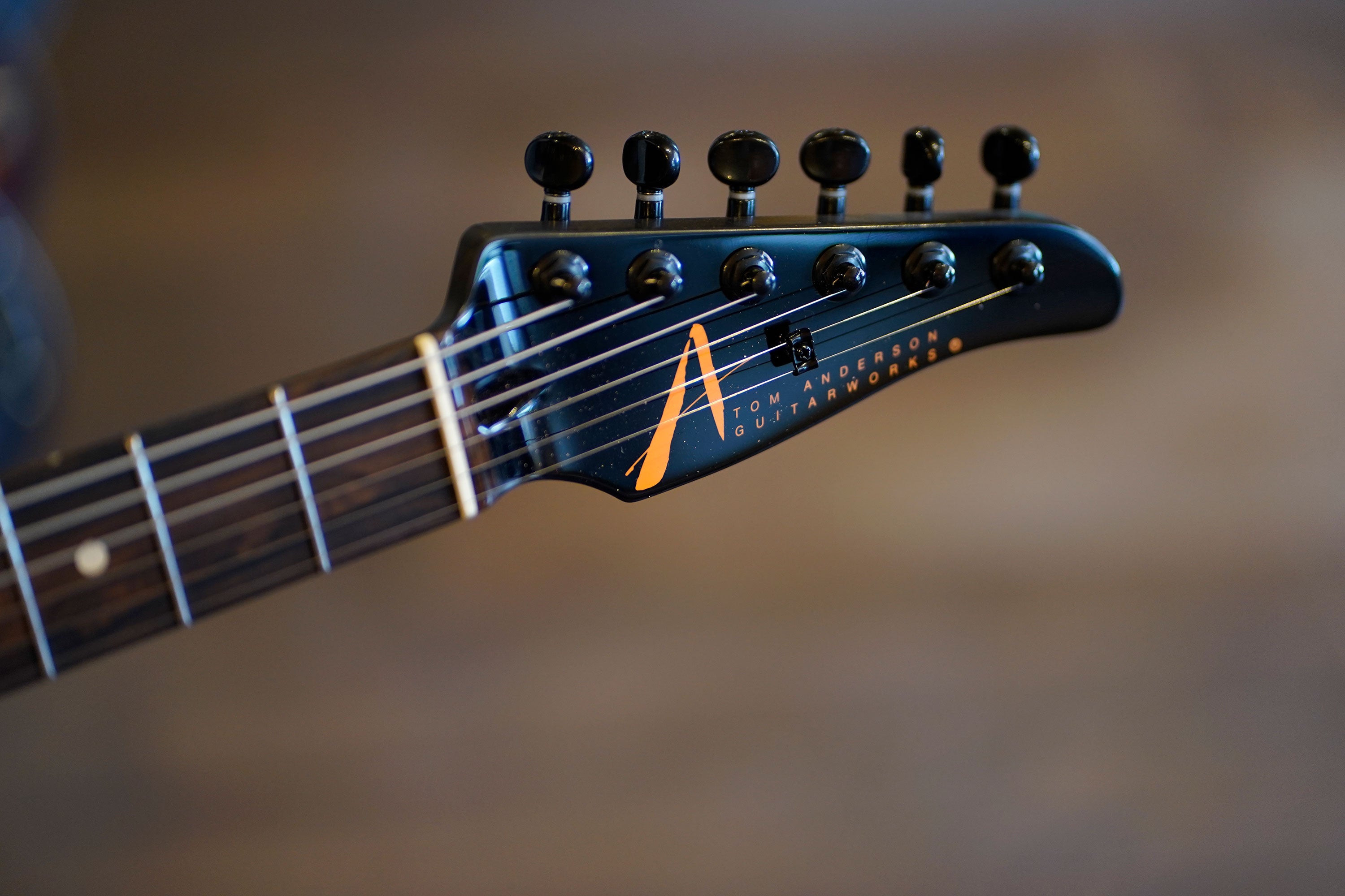Tom Anderson Cobra S Hollow, Natural Black to Orange Burst