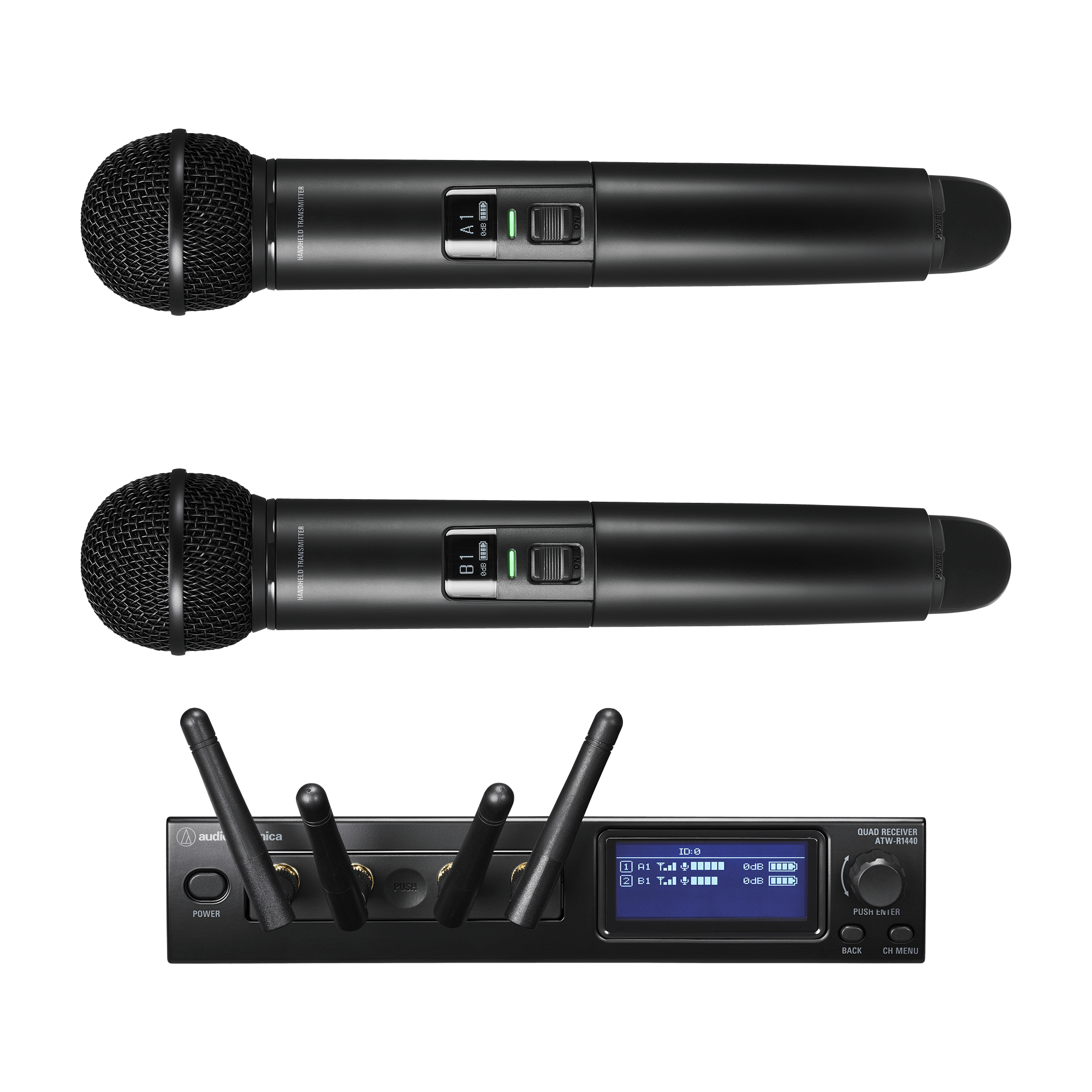 Audio Technica ATW-1422 Wireless Dual Handheld Microphone System