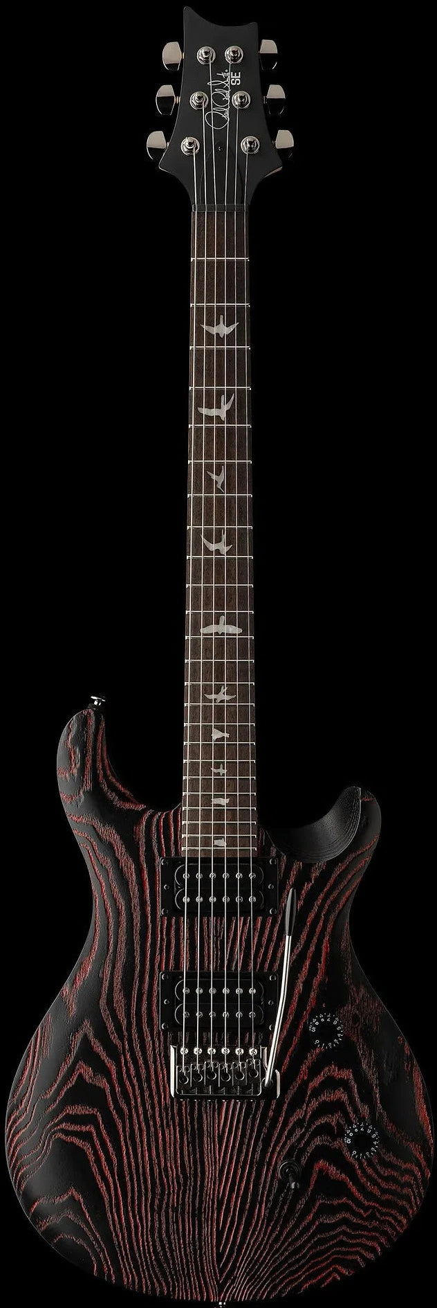 PRS SE Swamp Ash CE24, Sandblasted Limited Edition, Red
