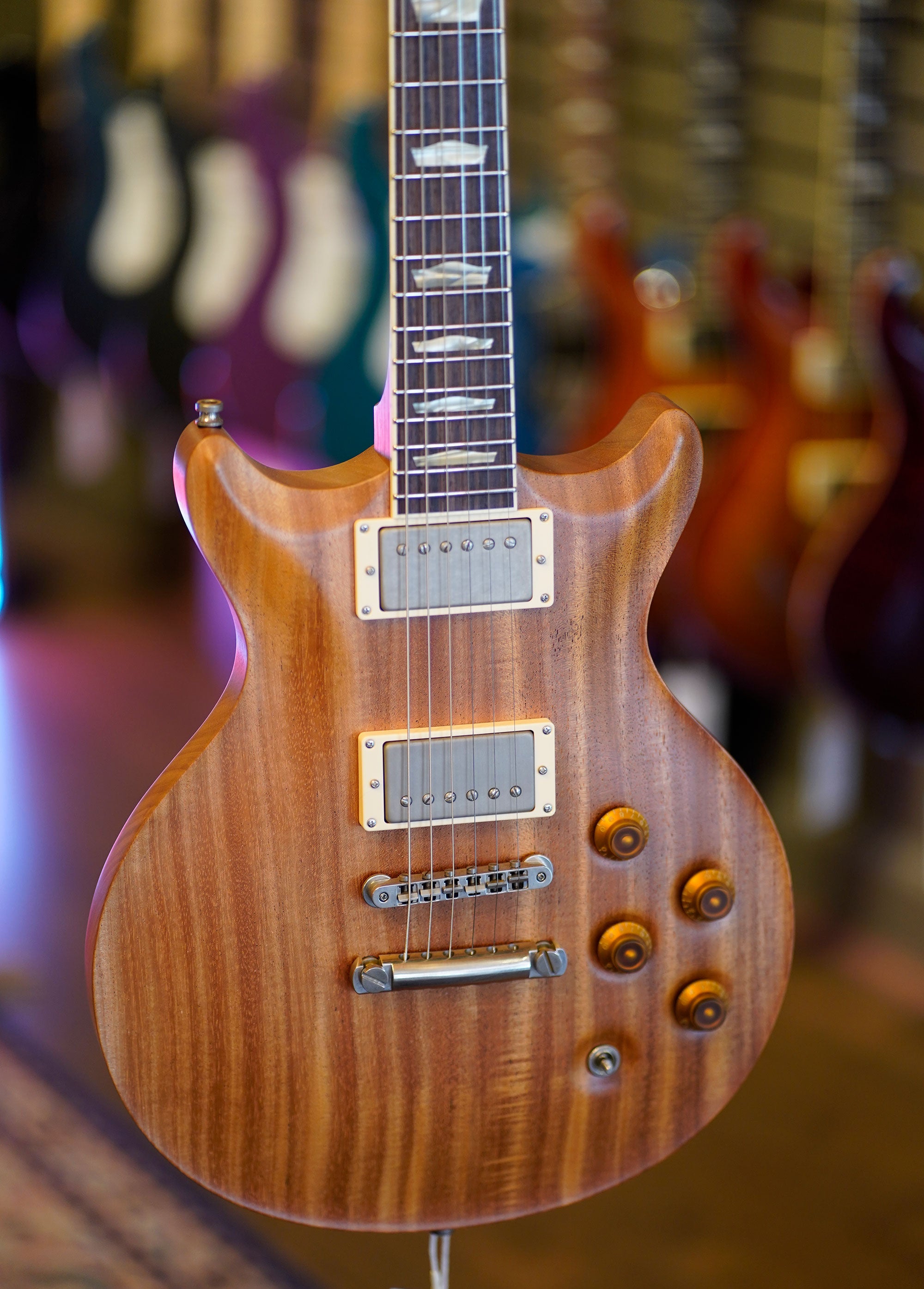 Nik Huber Orca DC, Double Cut, Natural Mahogany