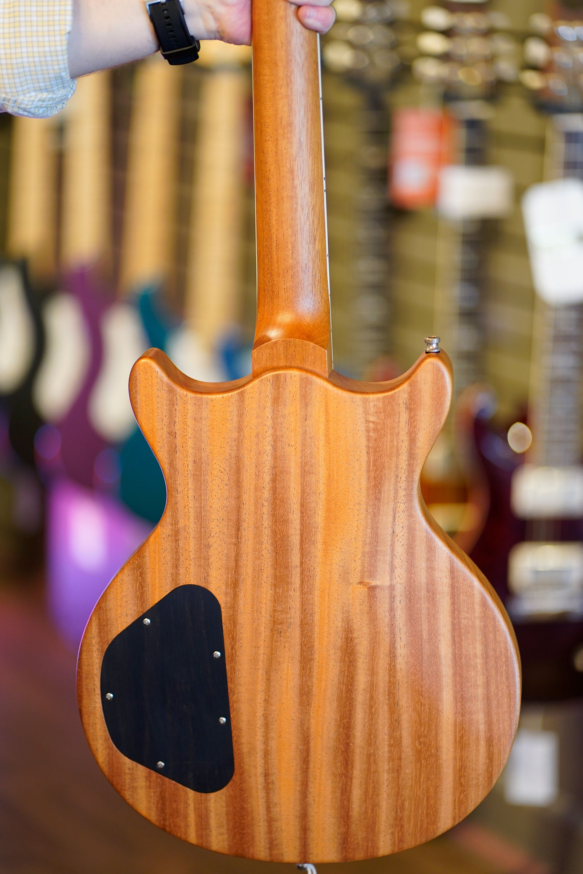 Nik Huber Orca DC, Double Cut, Natural Mahogany