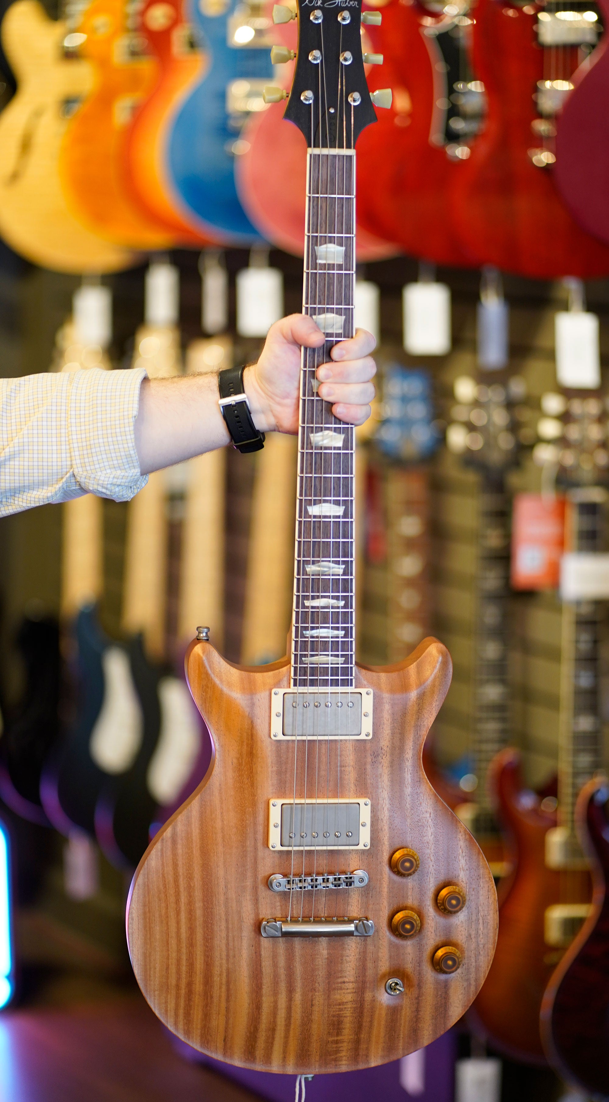 Nik Huber Orca DC, Double Cut, Natural Mahogany