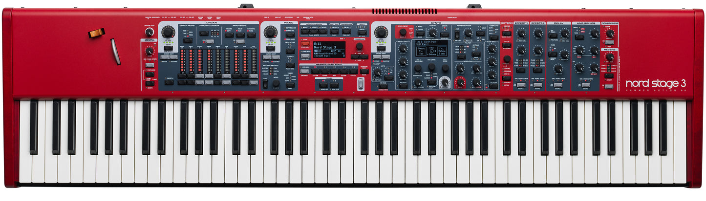Nord Stage 3, Weighted Hammer Action 88-key Keyboard
