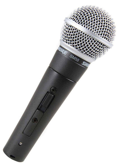 Shure SM58S (with on/off switch) Cardioid Dynamic Wired Microphone