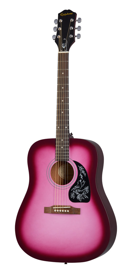 Epiphone Starling Acoustic Guitar Player Pack, Hot Pink Pearl
